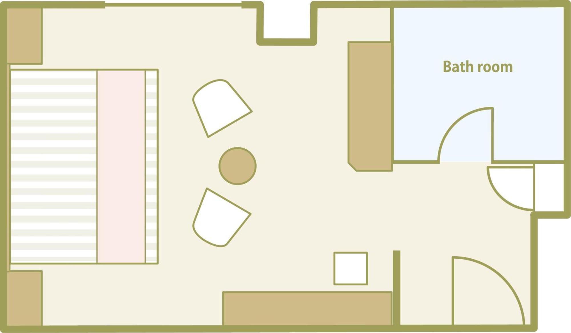 Kanazawa Hakuchoro Hotel Sanraku -Natural Hot Spring- Esterno foto A floorplan of a typical bedroom in a residential college