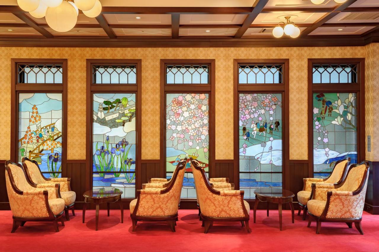 Kanazawa Hakuchoro Hotel Sanraku -Natural Hot Spring- Esterno foto The lobby of the hotel